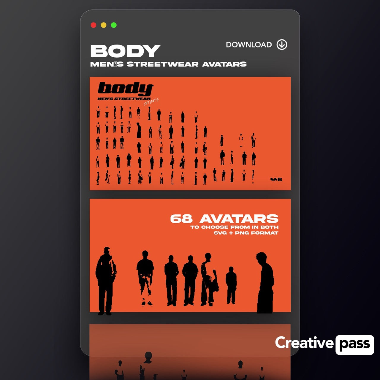 Body - Men's StreetWear Avatars