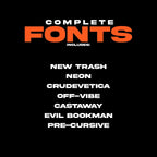 COMPLETE FONT BUNDLE - moonbear.shop