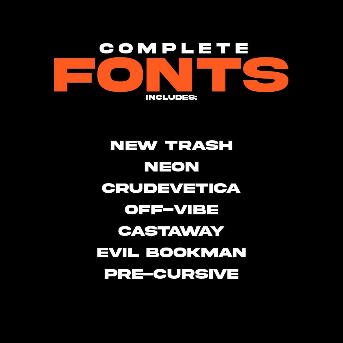 COMPLETE FONT BUNDLE - moonbear.shop
