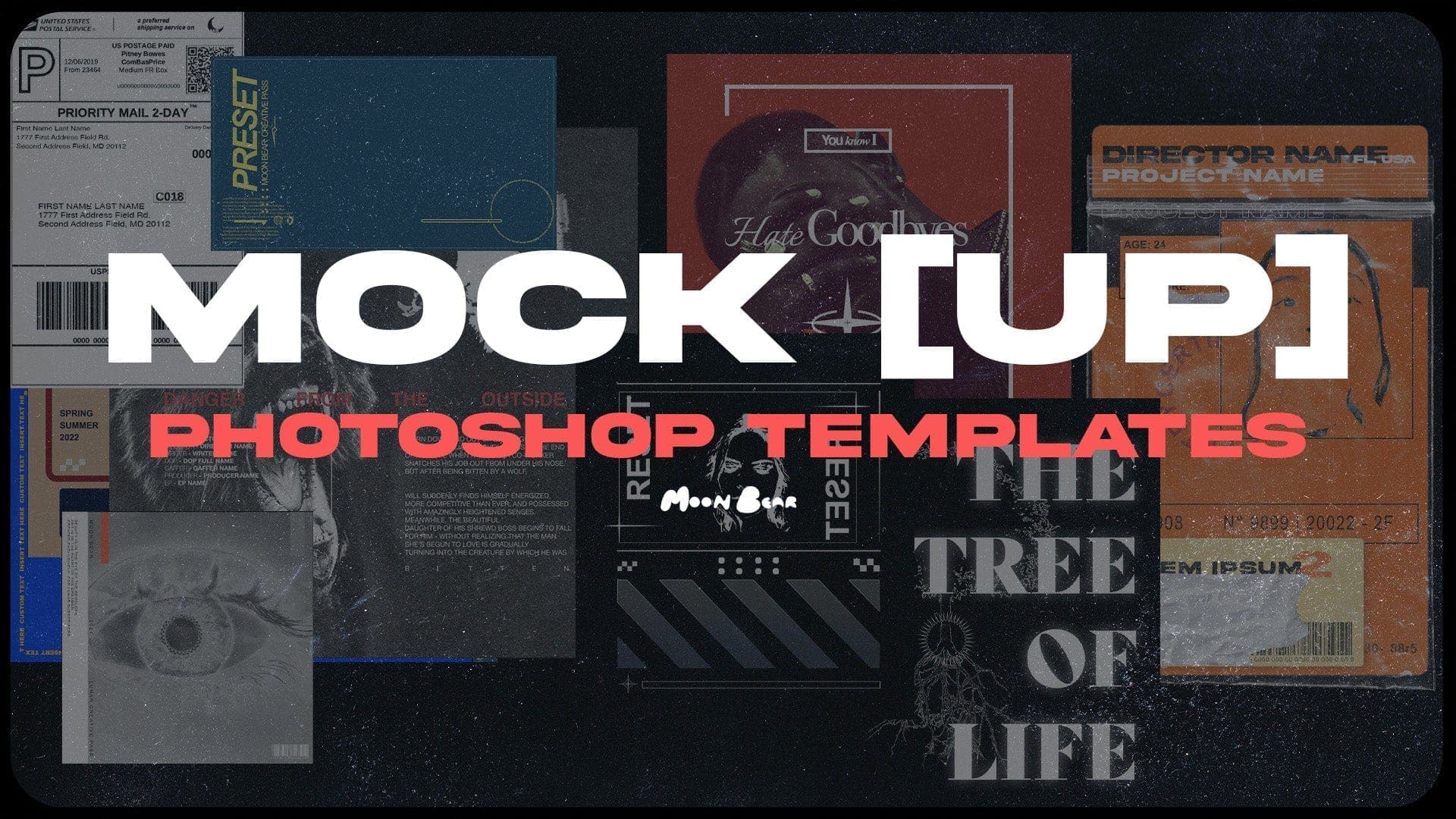 MOCK [UP] - Photoshop Templates - moonbear.shop