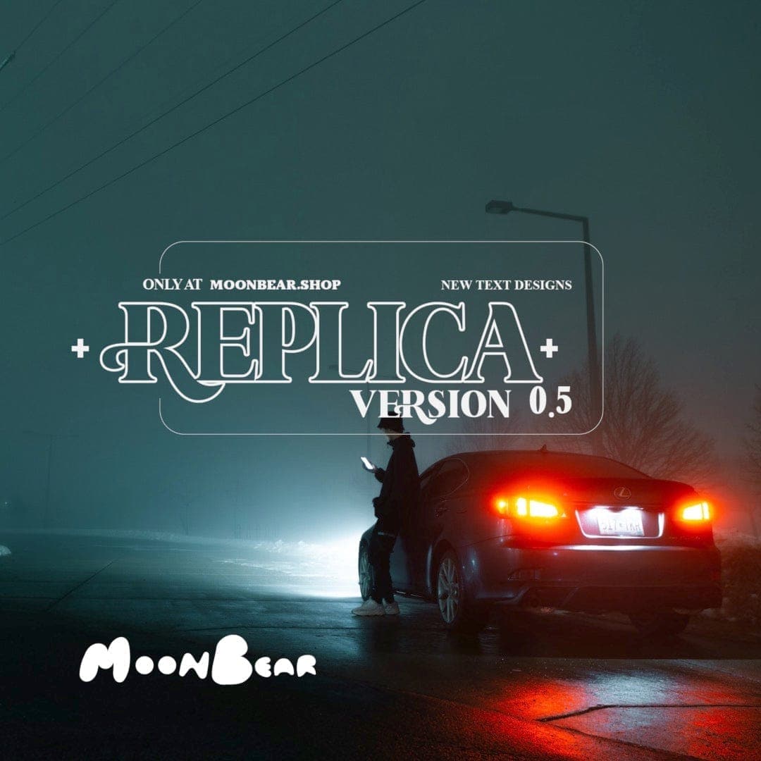 Replica 0.5 - Photoshop Text Presets - moonbear.shop